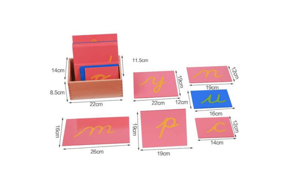 Sandpaper Letters with Box (Print, Cursive, Lowercase and Uppercase) I ...