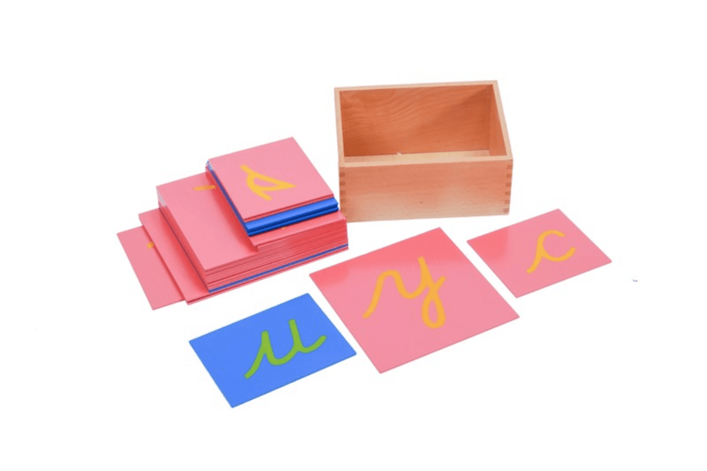 Sandpaper Letters with Box (Print, Cursive, Lowercase and Uppercase)