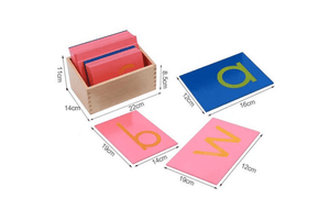 Sandpaper Letters with Box (Print, Cursive, Lowercase and Uppercase)