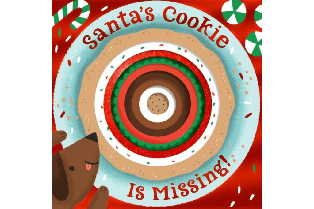 Santa&#39;s Cookie Is Missing!, board books about Christmas, Christmas books for infants, Christmas books for toddlers, The Montessori Room, Toronto, Ontario, Canada. 