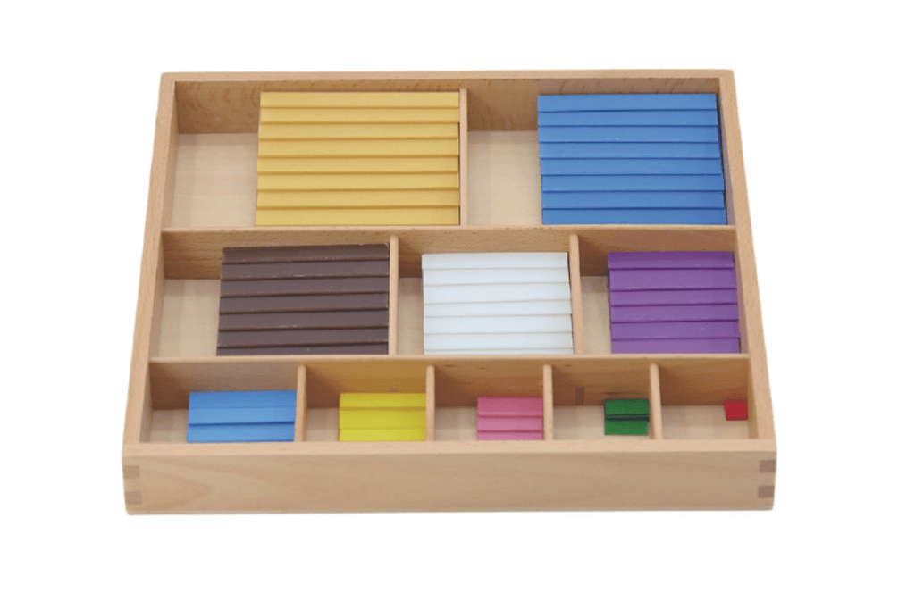 Sensorial Decanomial, Montessori Sensorial Materials, Montessori Casa Classroom Materials, budget-friendly Montessori materials, The Montessori Room, Toronto, Ontario, Canada. 