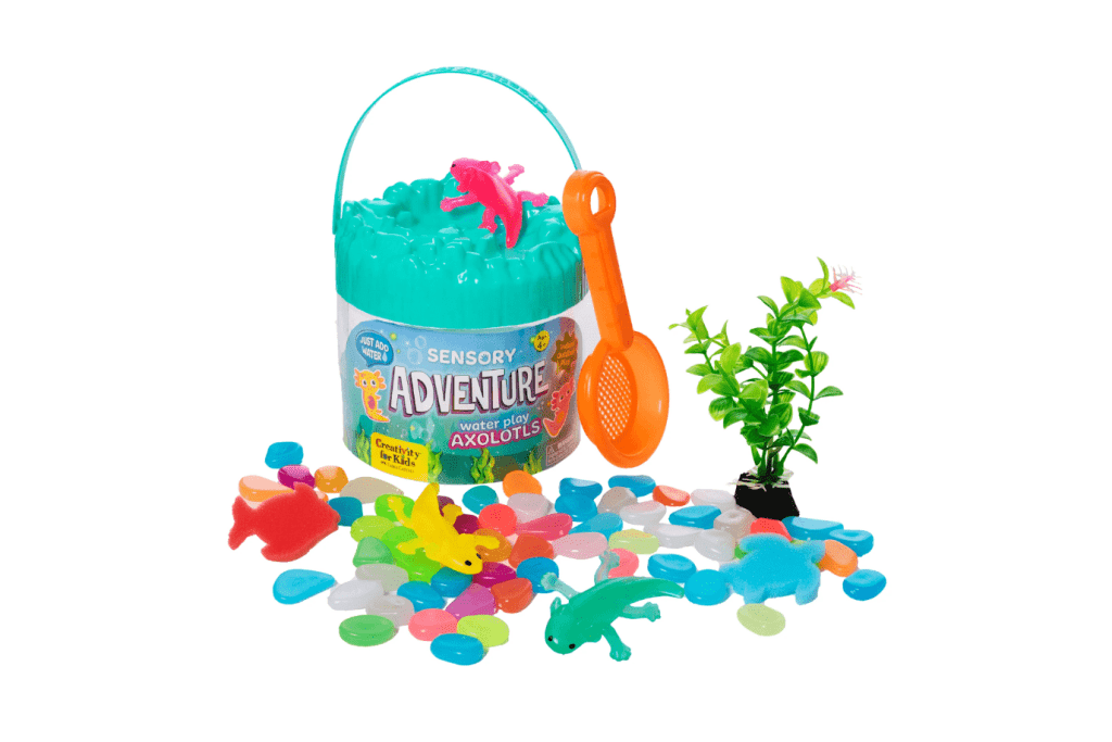 Faber Castell Creativity for Kids Sensory Adventure Water Play Axolotls, axolotl toys for kids, axolotl, Toronto Canada