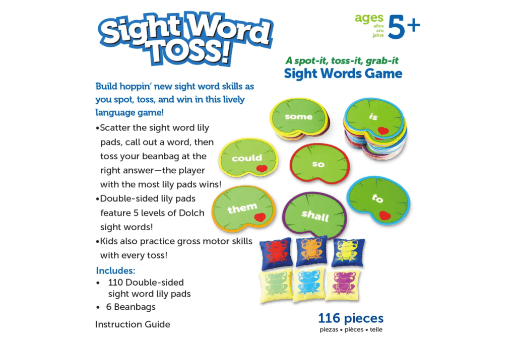 Sight Words Toss Game