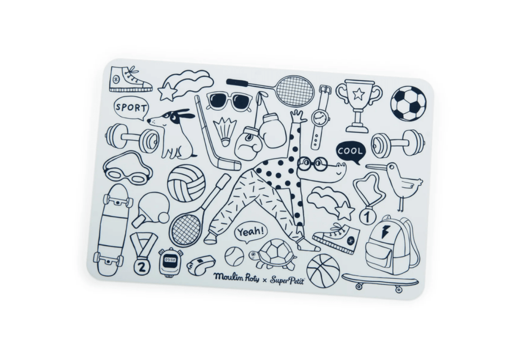 Silicone Washable Colouring Placemat (various themes)