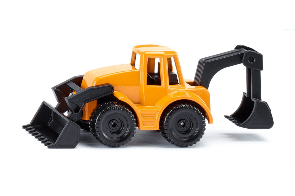 Backhoe Loader, Siku, realistic vehicles, Montessori language objects, best gifts for little car lovers, The Montessori Room, Toronto, Ontario, Canada.