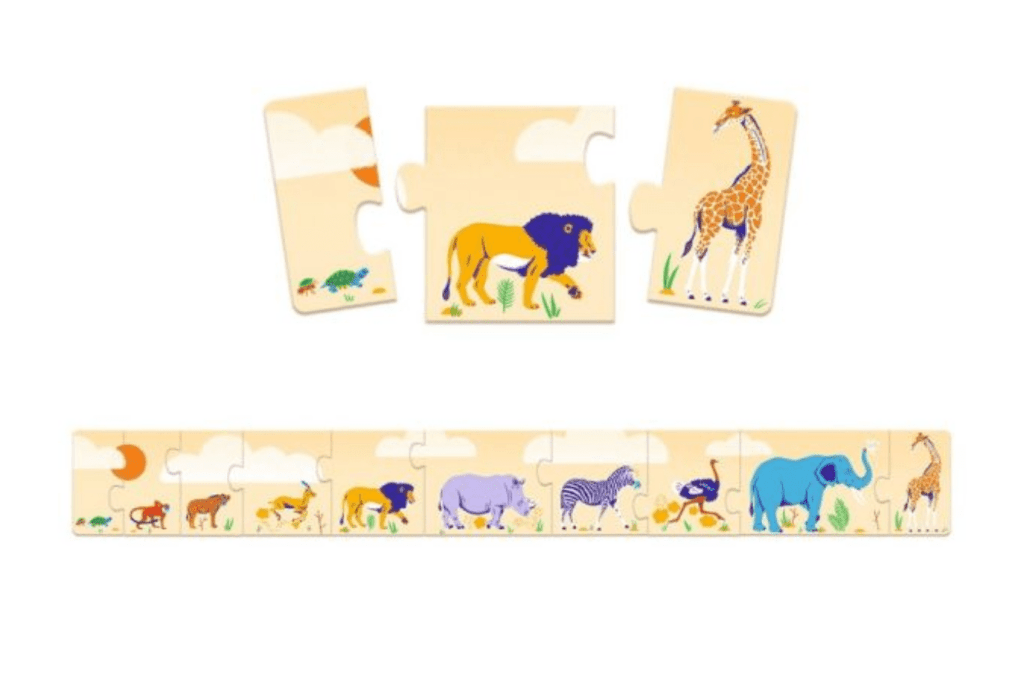 Puzzle duo / Small and big, puzzles that teach small and big, puzzles that teach sizes, animals puzzles, best puzzles for a 3 year old, Djeco Toronto, Canada
