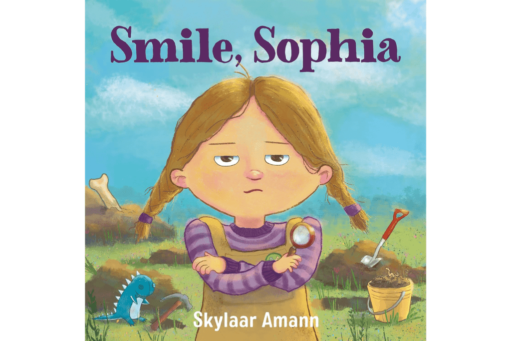 Smile, Sophia by Skylaar Amann, best children&#39;s books, books about emotions for kids, books about social situations for kids, The Montessori Room, Toronto, Ontario, Canada. 