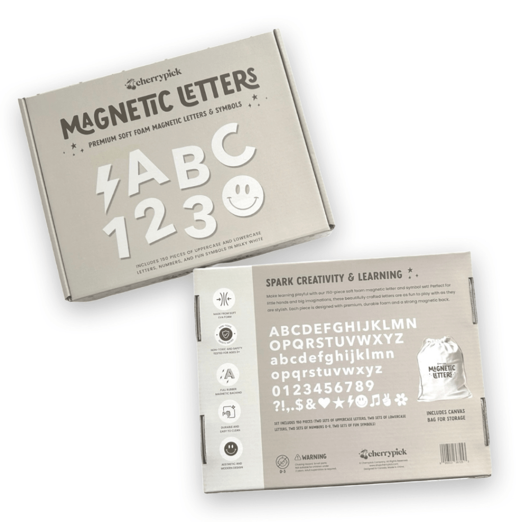 Soft Foam Magnetic Letters & Symbols - 150pc Set - For Magnetic Playwalls