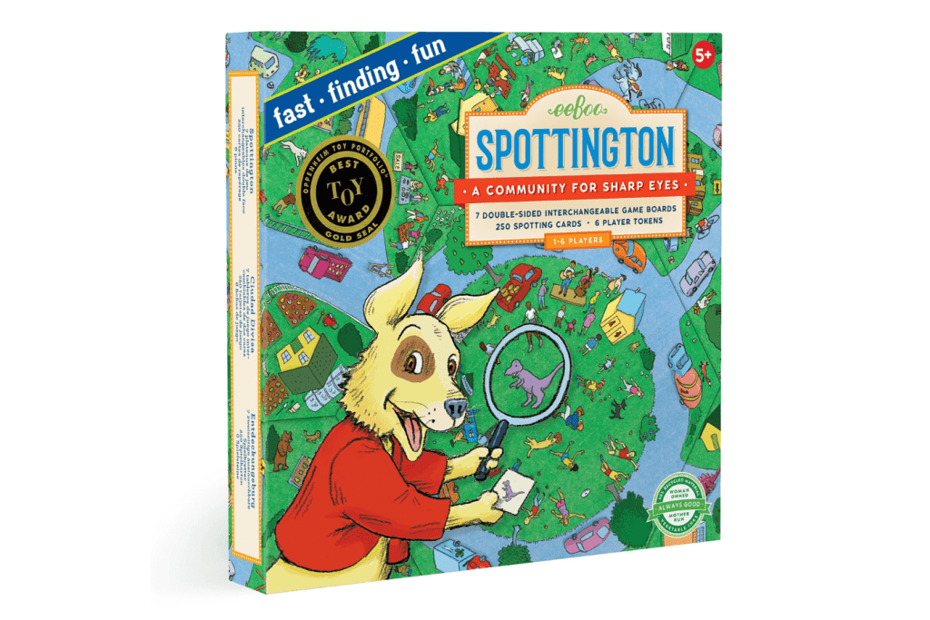 eeBoo Spottington Board Game, eye spy board game, search and find game for kids, search and find game for little kids, educational toys for kids, educational gifts for little kids, Toronto, Canada