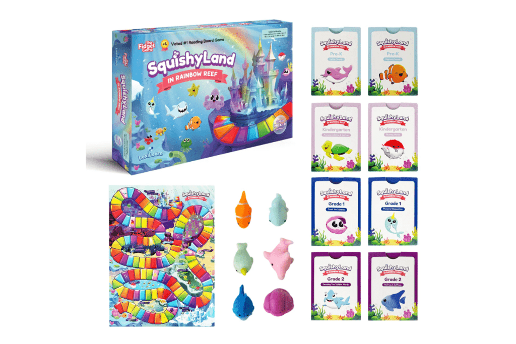 SquishyLand by The Fidget Company, SquishyLand toronto, fidget company games toronto, fidget company games canada, the fidget company toronto, reading games for kids, reading games for grade, grade 2 reading games, kindergarten reading games