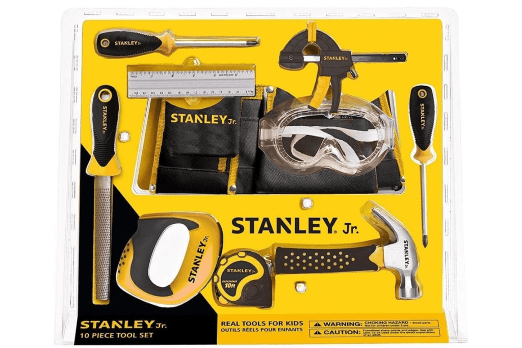 Stanley Jr. - 10 Piece Tool Set (Real Tools)