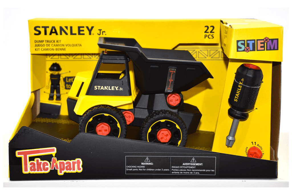 Stanley Jr. Take Apart Dump Truck XL - Damaged Box - FINAL SALE