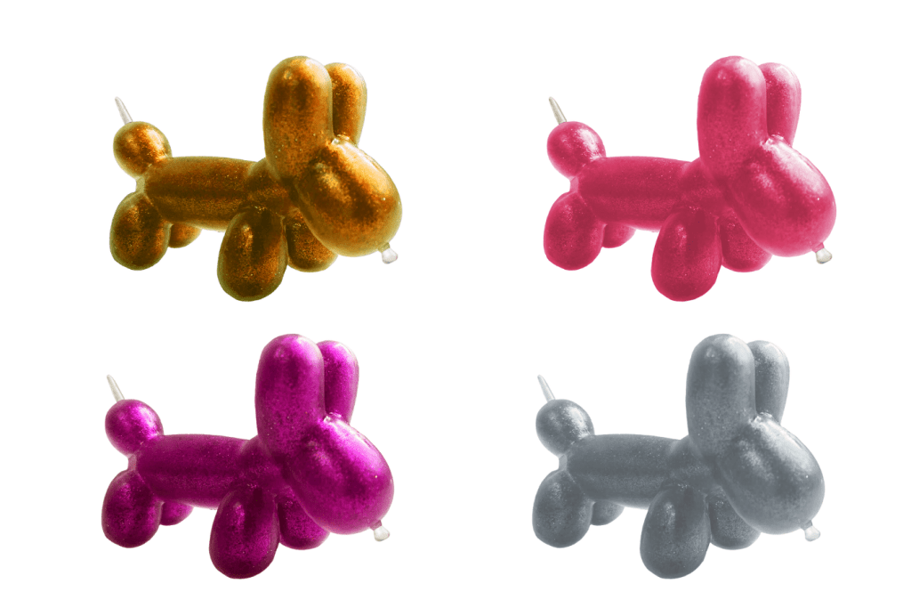 Stretchi Balloon Dog Fidget - Glitter, dog fidget toy, balloon dog fidget, fidgets for school, Toronto, Canada
