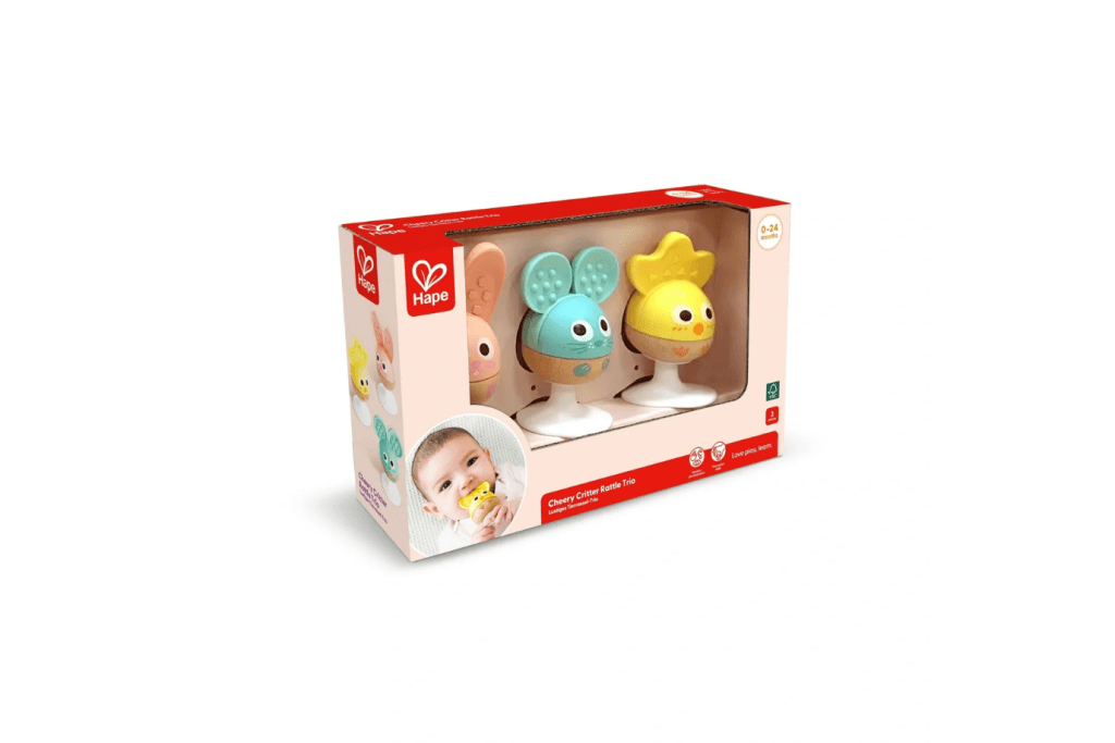 Suction Cup Rattle and Teether Set