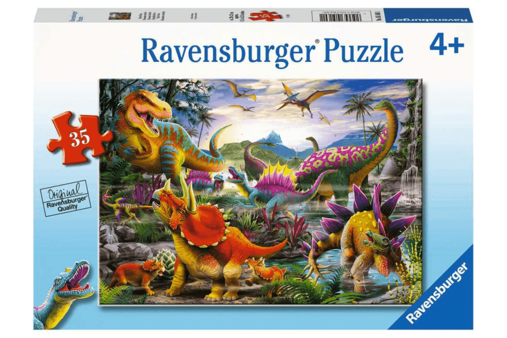 Ravensburger T-Rex Terror Puzzle, 4 years and up, jigsaw puzzles for kids, dinosaur puzzles for kids, best jigsaw puzzles for kids, high quality jigsaw puzzles, The Montessori Room, Toronto, Ontario, Canada. 