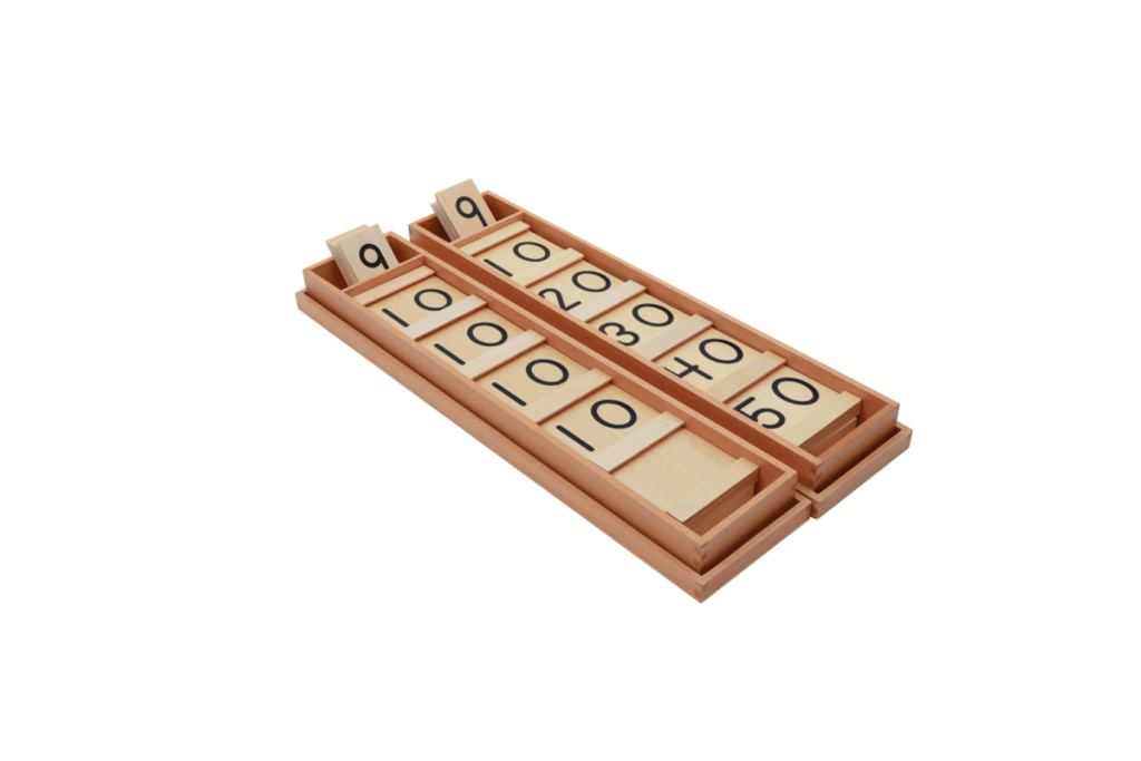 Teens Boards, Tens Boards, Montessori math materials, Seguin Boards, Montessori Casa materials, budget-friendly Montessori materials, Montessori classroom materials, The Montessori Room, Toronto, Ontario, Canada. 