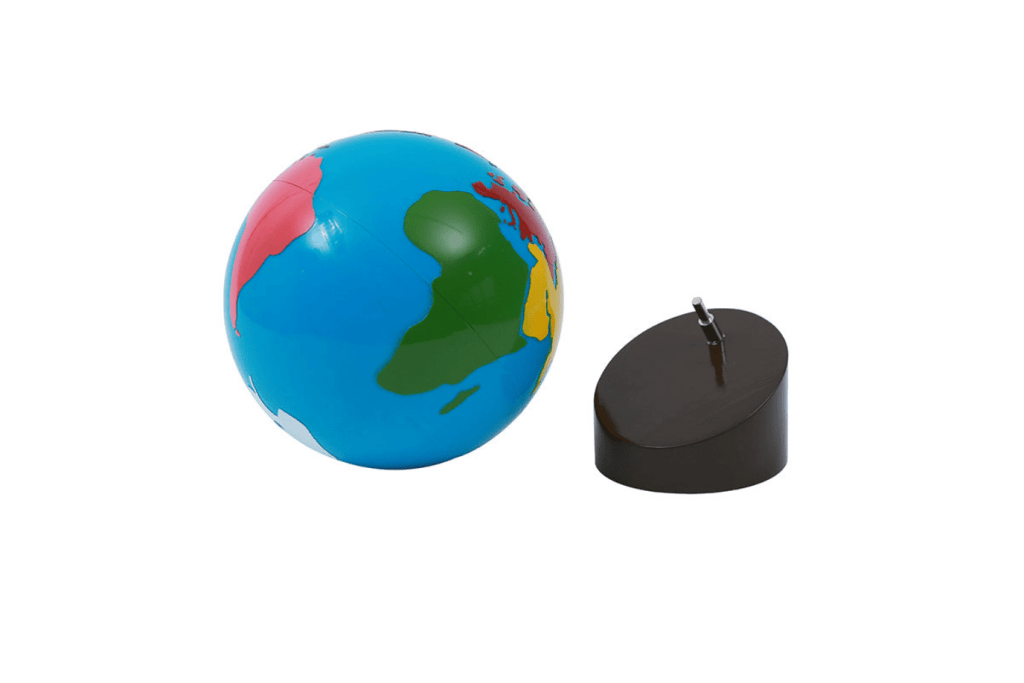 The Coloured Globe of the Continents