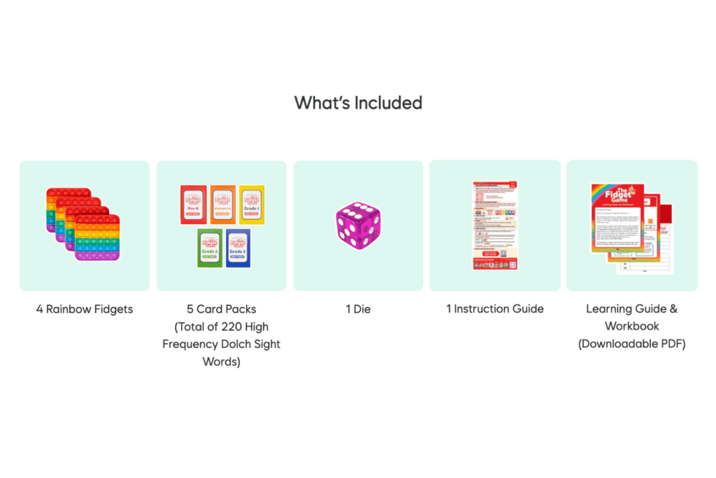 The Fidget Game: Sight Words [The Fidget Company] (Pre-K to Grade 3)