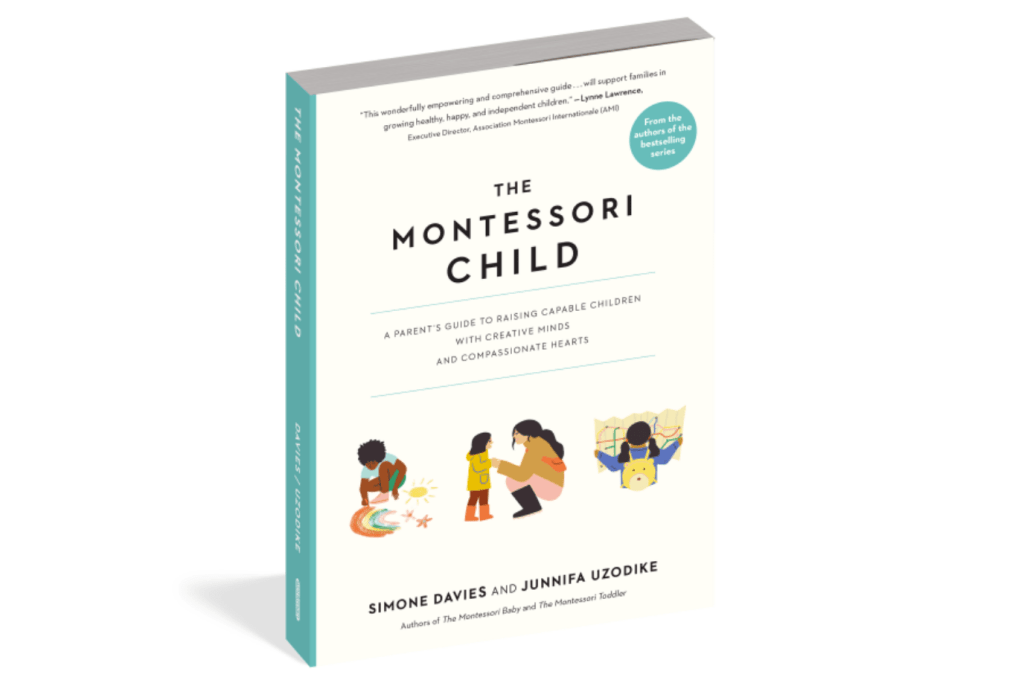 The Montessori Child by Simone Davies and Junnifa Uzodike, Montessori parenting books, best-selling parenting books, books about Montessori at home, The Montessori Room, Toronto, Ontario, Canada. 