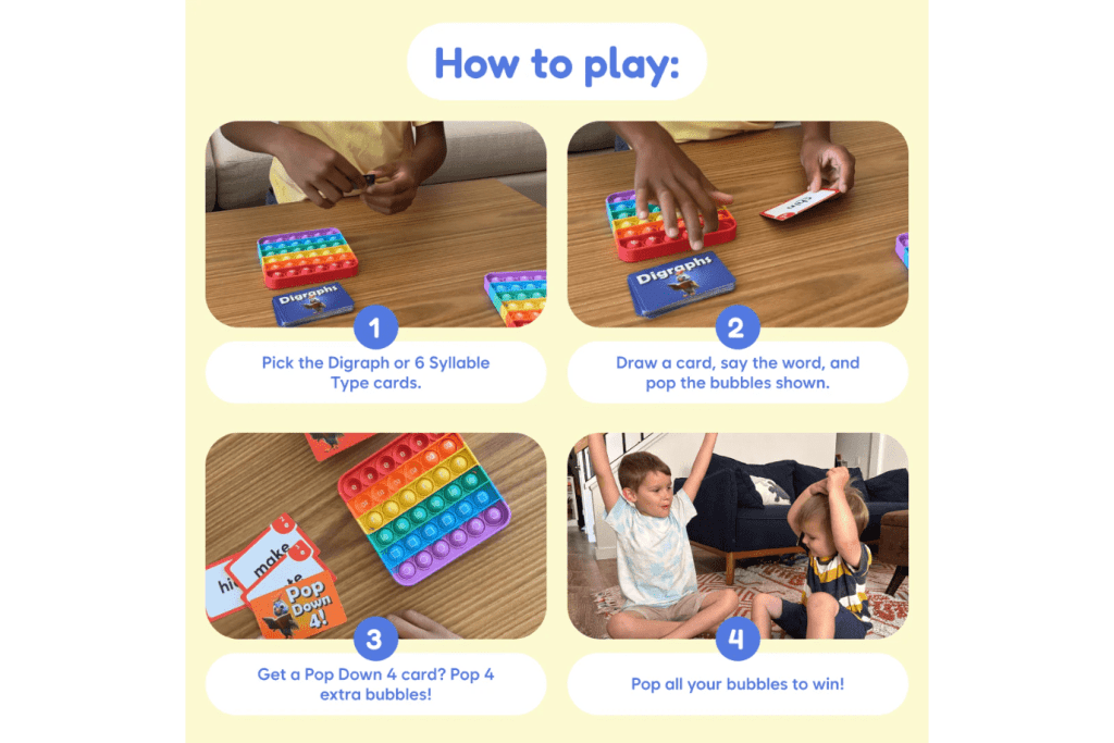 The Reading Digraphs Game [The Fidget Company] (Grade 1 to Grade 3)