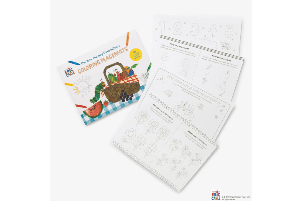 The Very Hungry Caterpillar’s Colouring Placemats