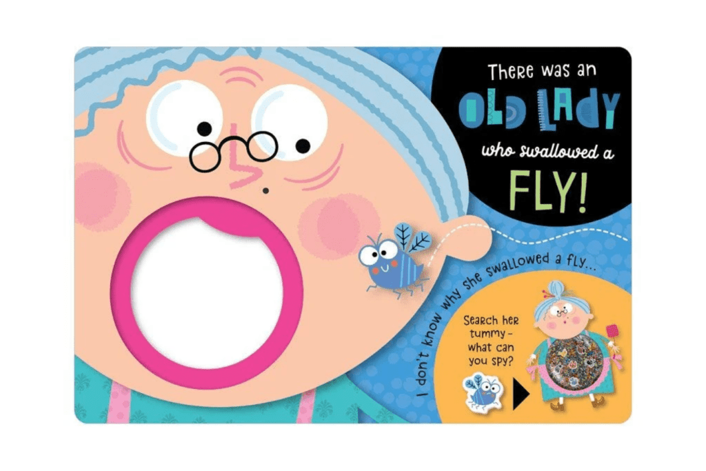 There Was An Old Lady Who Swallowed a Fly - Search and Find Board Book
