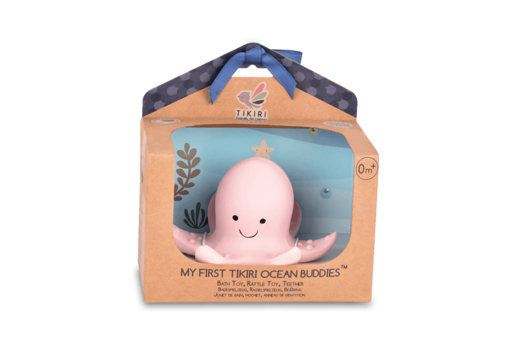 Tikiri Organic Natural Rubber Teether & Bath Toy