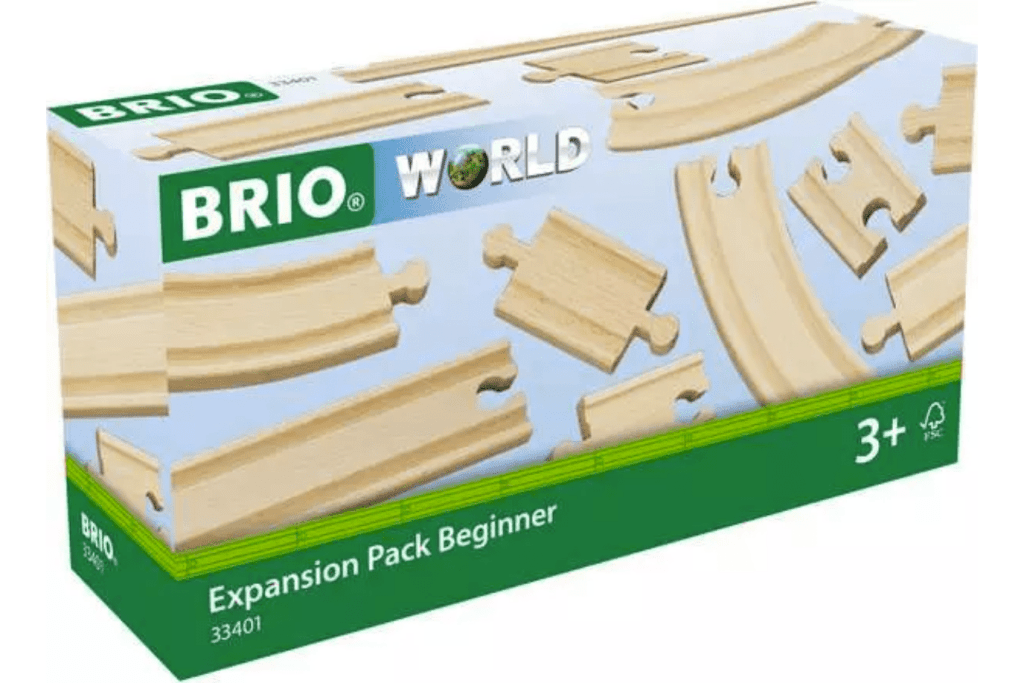 Train Track Expansion Pack Beginner, Brio, Wooden Train Set, Wooden Train Tracks, best gifts for little train lovers, vehicle toys, wooden toys, The Montessori Room, Toronto, Ontario, Canada. 