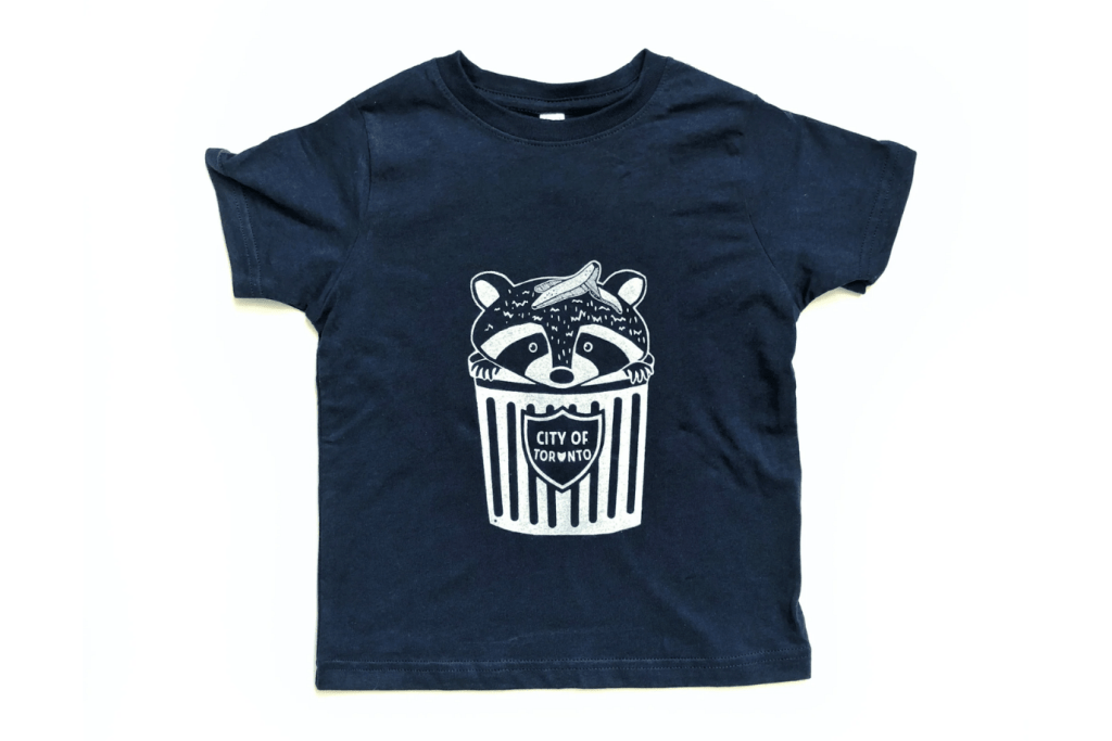 Crywolf Kids Toronto Trash Panda Raccoon Tshirt, raccoon t-shirts for kids, raccoon tshirt for kids, raccoon shirt for children, toddler raccoon shirt, Toronto t-shirt, Canada gift for kids, Toronto souvenir for kids