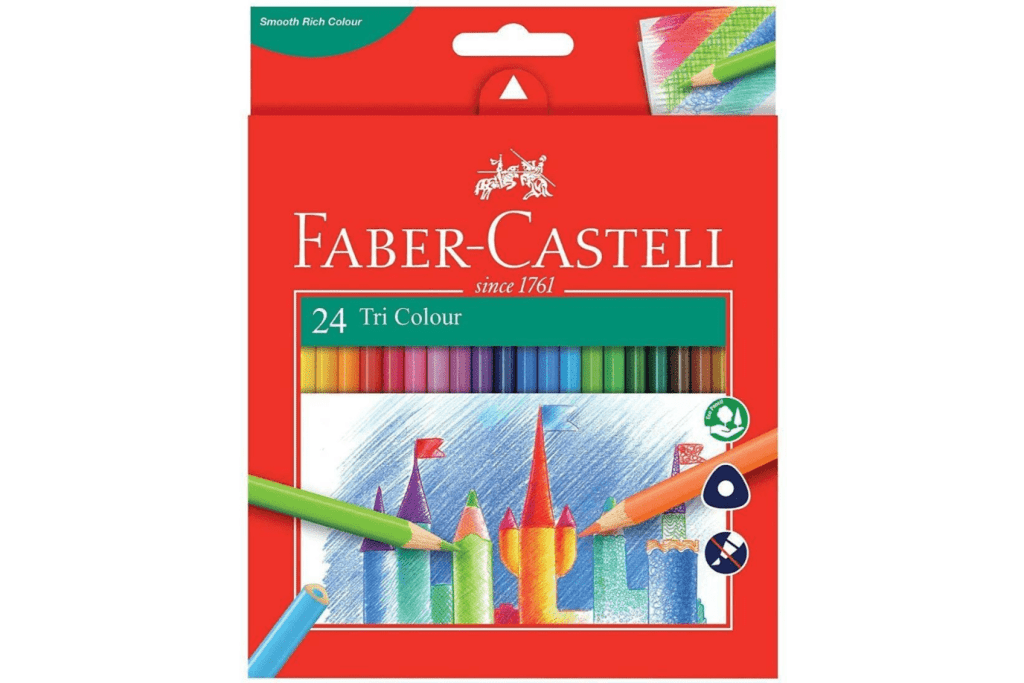 Triangular Colour EcoPencils - 24 Assorted Colours, Faber-Castell