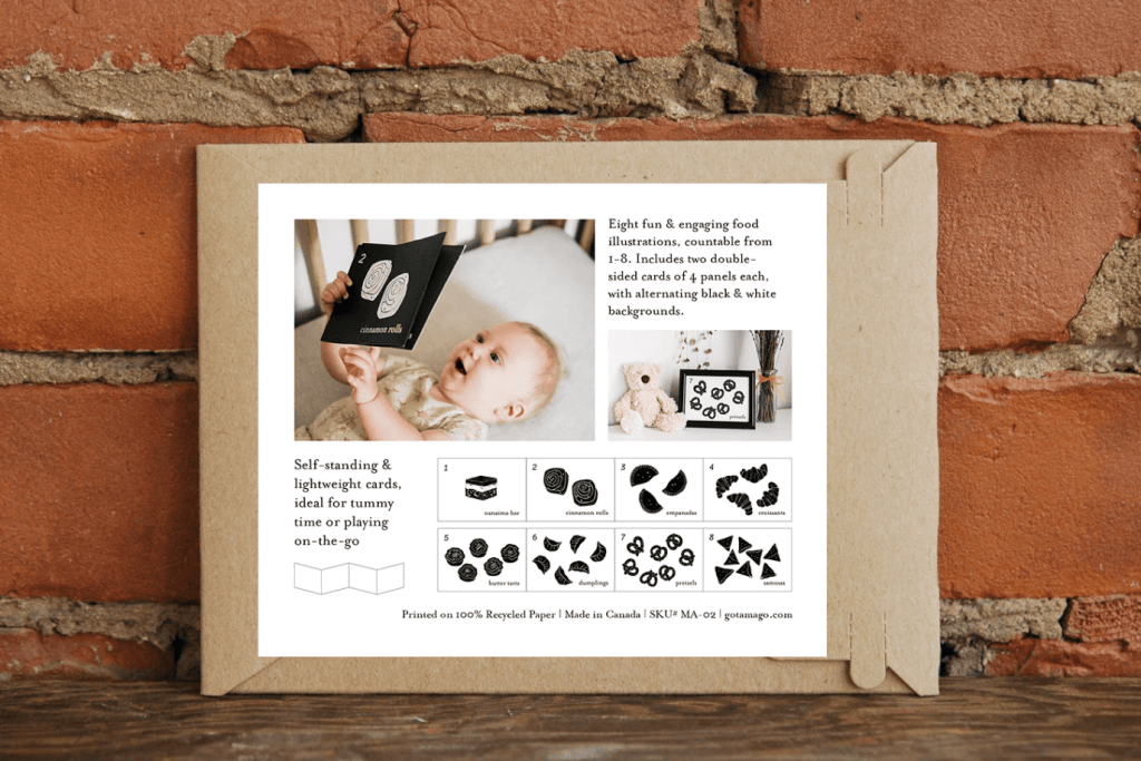 Tummy Time Accordion Cards for Baby