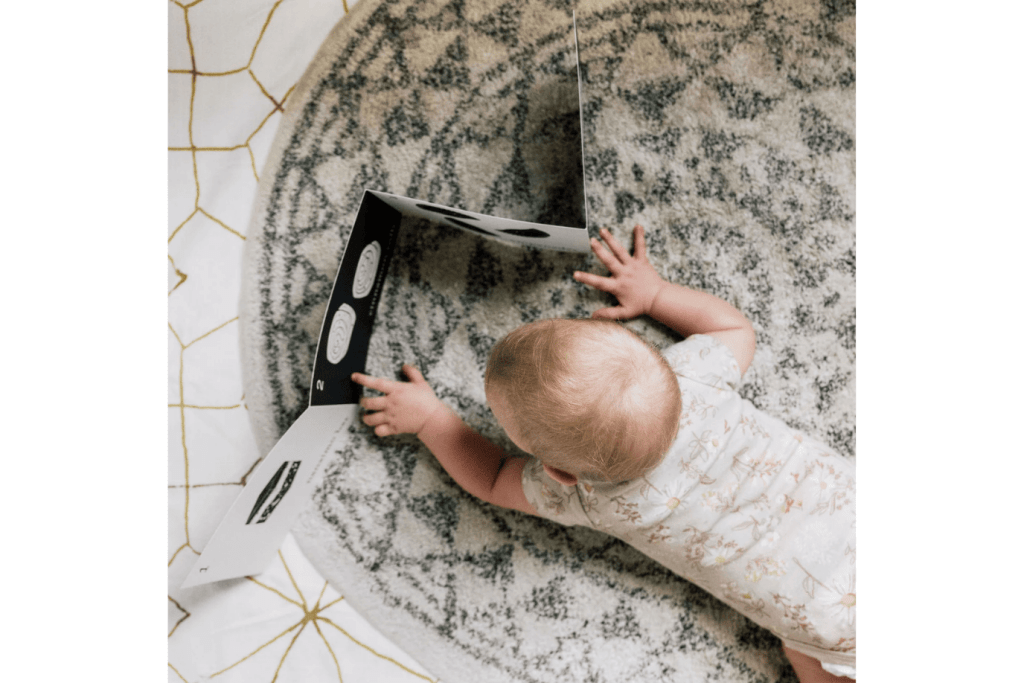 Tummy Time Accordion Cards for Baby