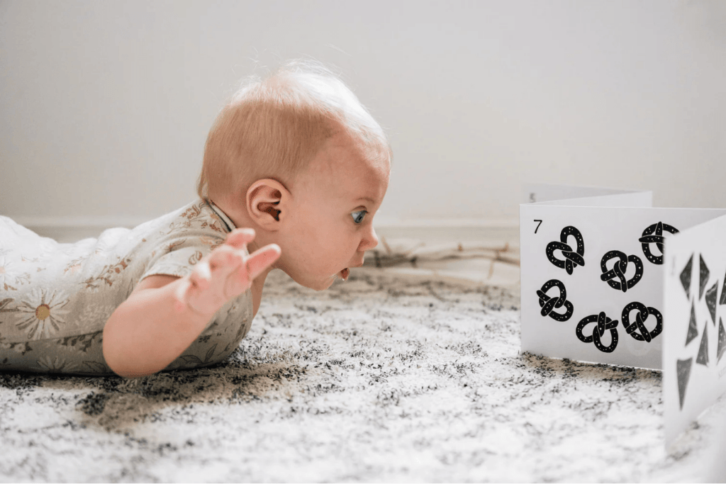 Tummy Time Accordion Cards for Baby