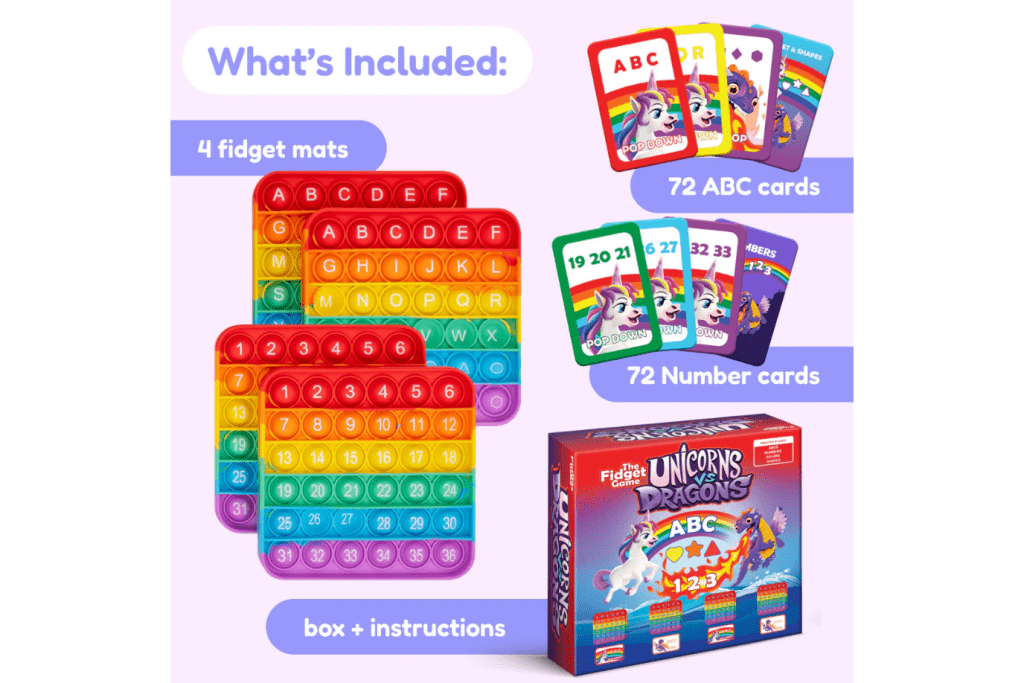 Unicorns Vs. Dragons! [The Fidget Company] (Pre-K to Kindergarten)