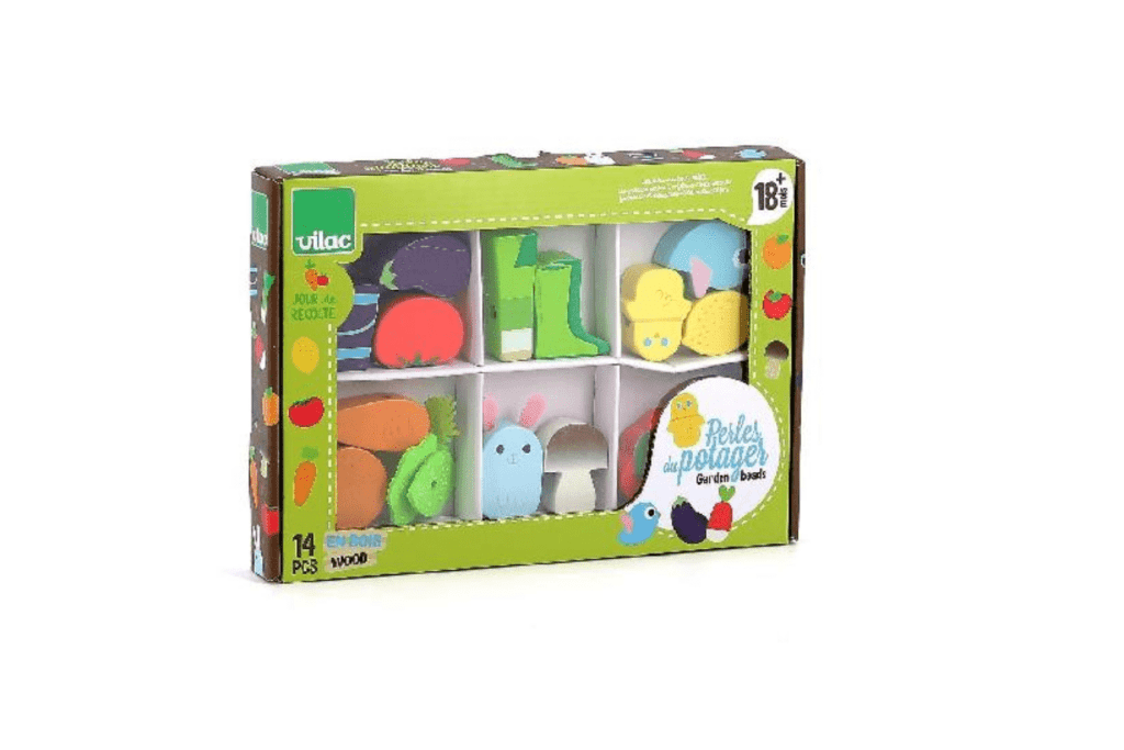 Vegetable Garden Bead Set by Vilac