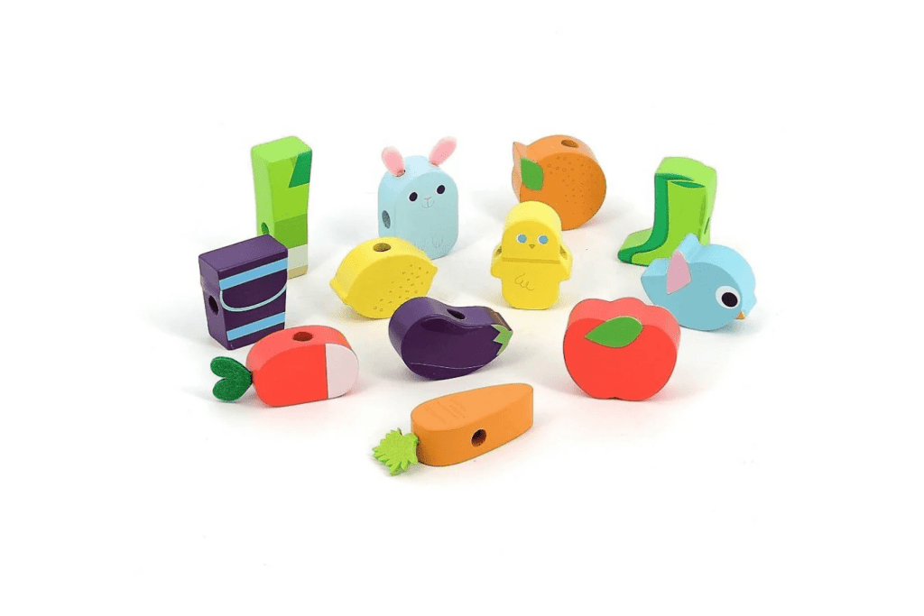 Vegetable Garden Bead Set by Vilac