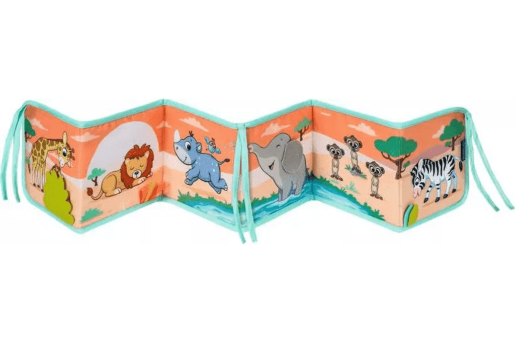 Wild Animals Tummy Time Book