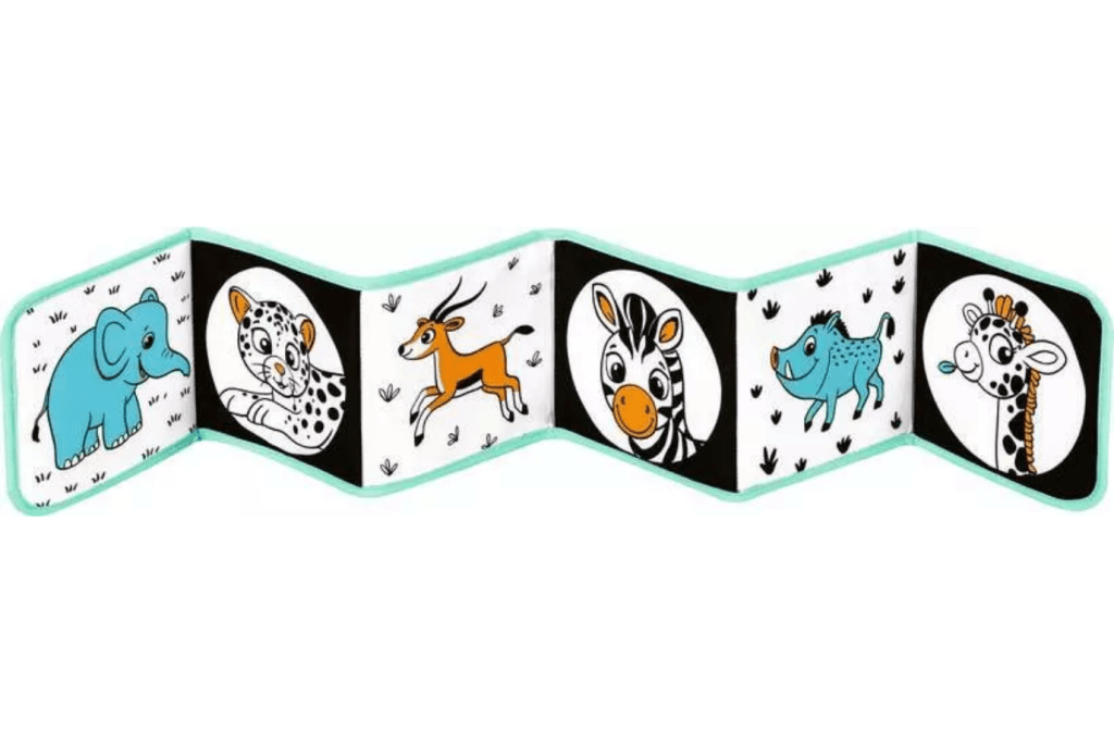 Wild Animals Tummy Time Book