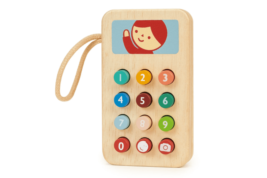 Mentari Wooden Mobile Phone, wooden toy phone, toy cell phone for kids, wooden toy cell phone, best toy cell phone for children, Toronto, Canada