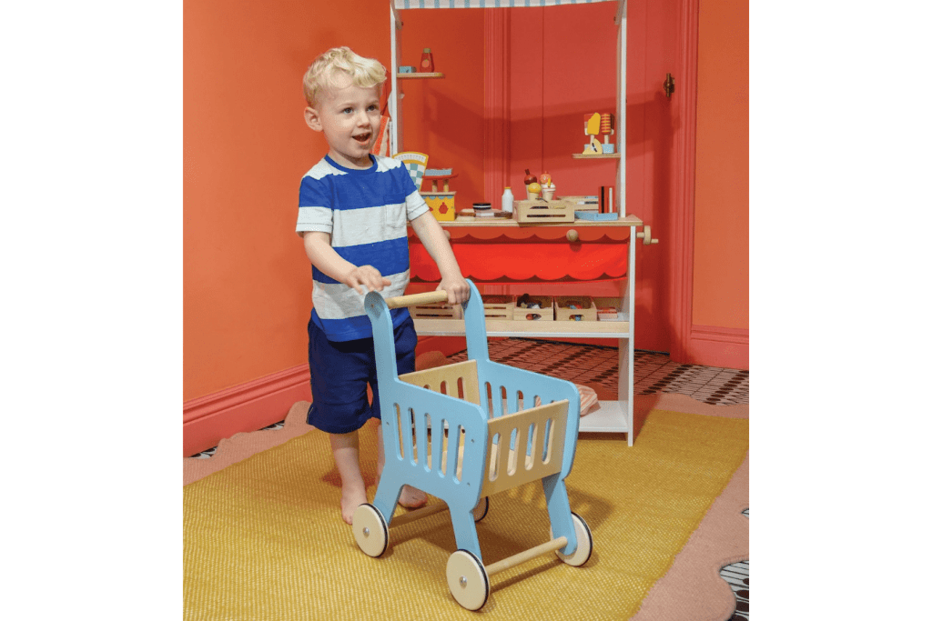 Wooden Shopping Cart