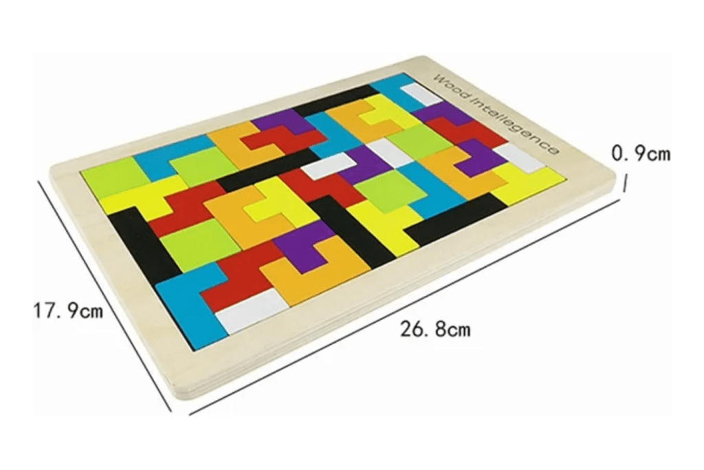 Wooden Tetris Puzzle