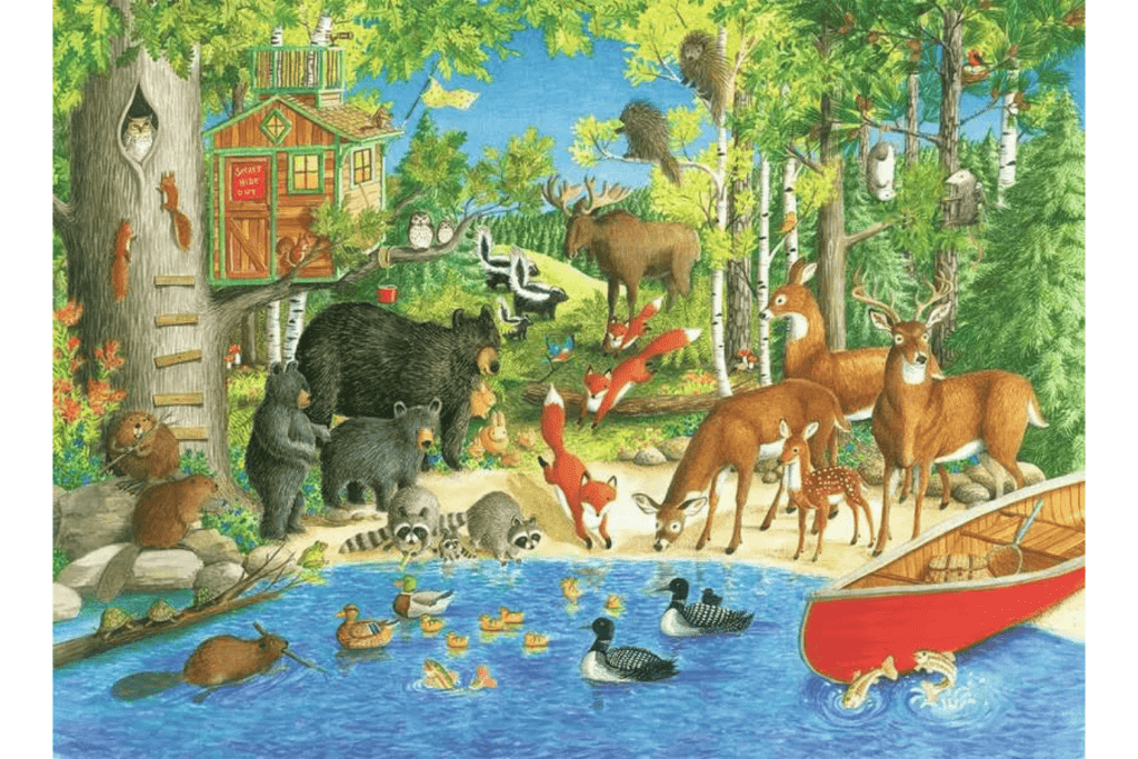 Woodland Friends 200 Piece Puzzle