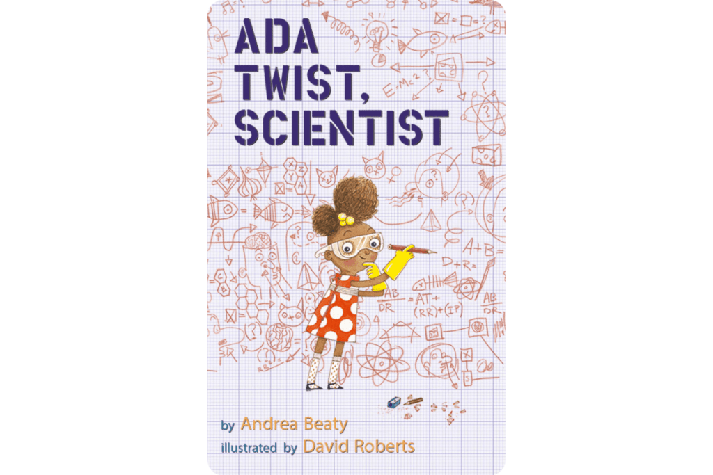 Yoto Card: Ada Twist Scientist &amp; The Questioneers, Rosie Revere, Engineer, Ada Twist, Scientist, Iggy Peck, Architect, Sofia Valdez, Future Prez, Aaron Slater, Illustrator, Lila Greer, Teacher of the Year, Yoto Cards Toronto, The Montessori Room, Toronto, Ontario, Canada. 