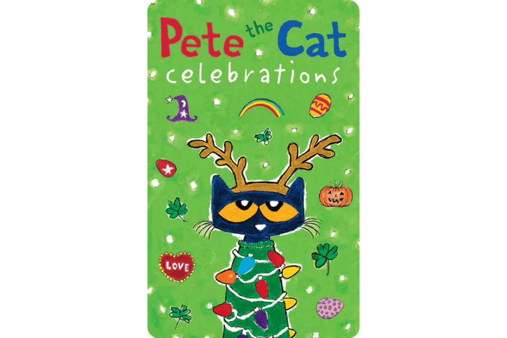 Yoto Card: Pete the Cat: Celebrations, Yoto player, Yoto Mini, Yoto cards Toronto, Yoto cards in store, The Montessori Room ,Toronto, Ontario, Canada. 