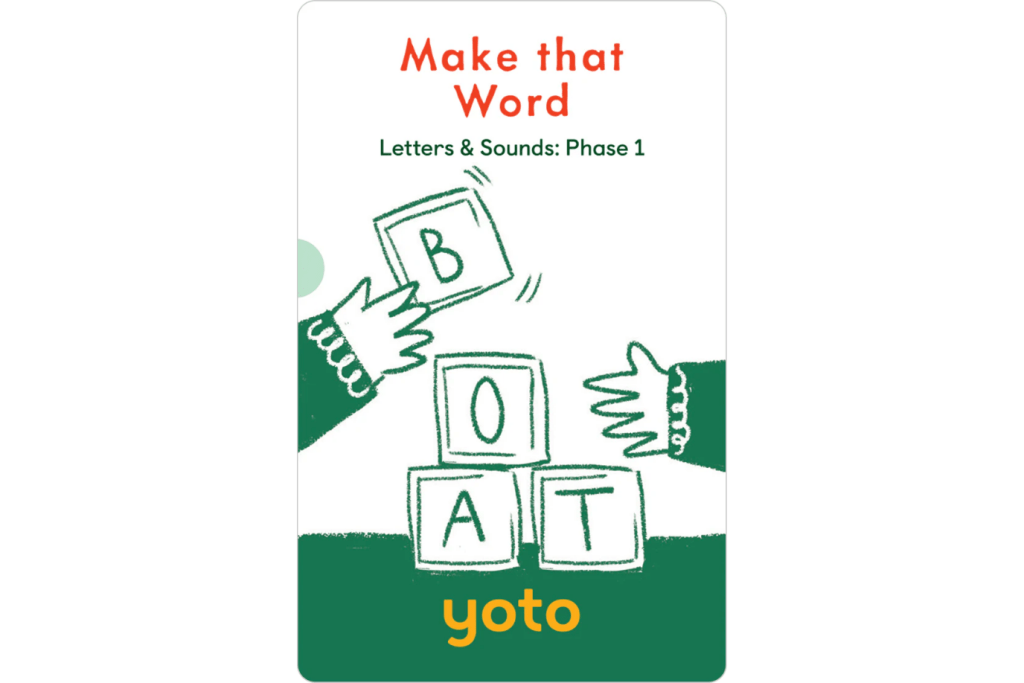 Yoto Card: Phonics: Letters & Sounds: Phase 1 (7 Cards)