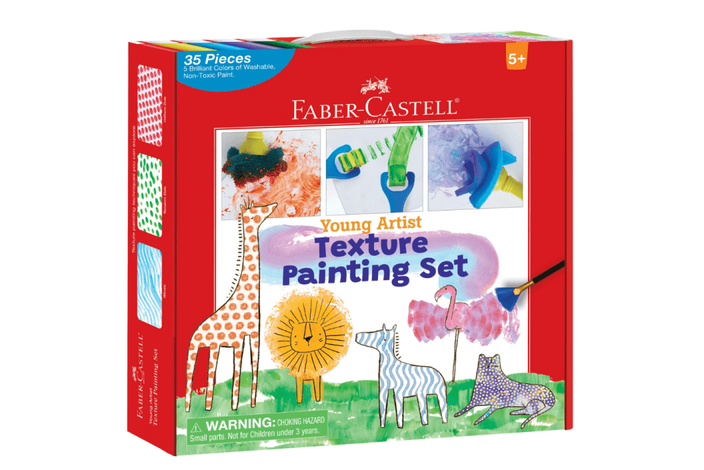 Young Artist Texture Painting, Faber-Castell, art kits for children, painting sets, The Montessori Room, Toronto, Ontario, Canada. 