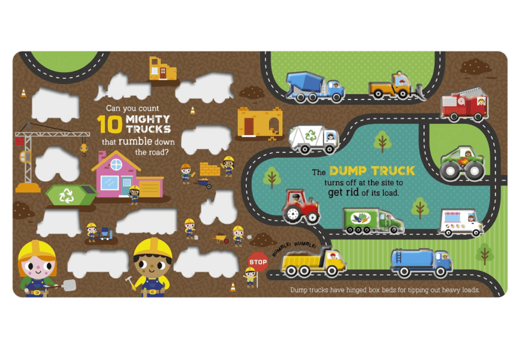 10 Mighty Trucks Board Book