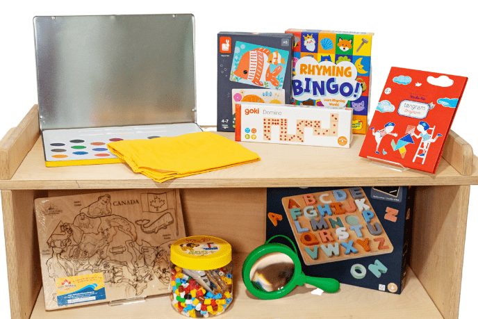 4 Year Old Montessori Box - The Montessori Room, Toronto, Ontario, Canada, Montessori materials for 4 year olds, Montessori toys for 4 year olds, Montessori box, Montessori bundle for 4 year olds, best gift for 4 year old, best toys for 4 year olds, wooden toys for 4 year olds