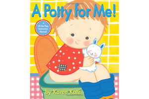 A Potty for Me! by Karen Katz, The Montessori Room, Toronto, Ontario, books for toddlers about potty training, potty training books, books about toilet independence, lift the flap book, child-centered potty training book, potty training from the child's point of view, best potty training book for toddlers.