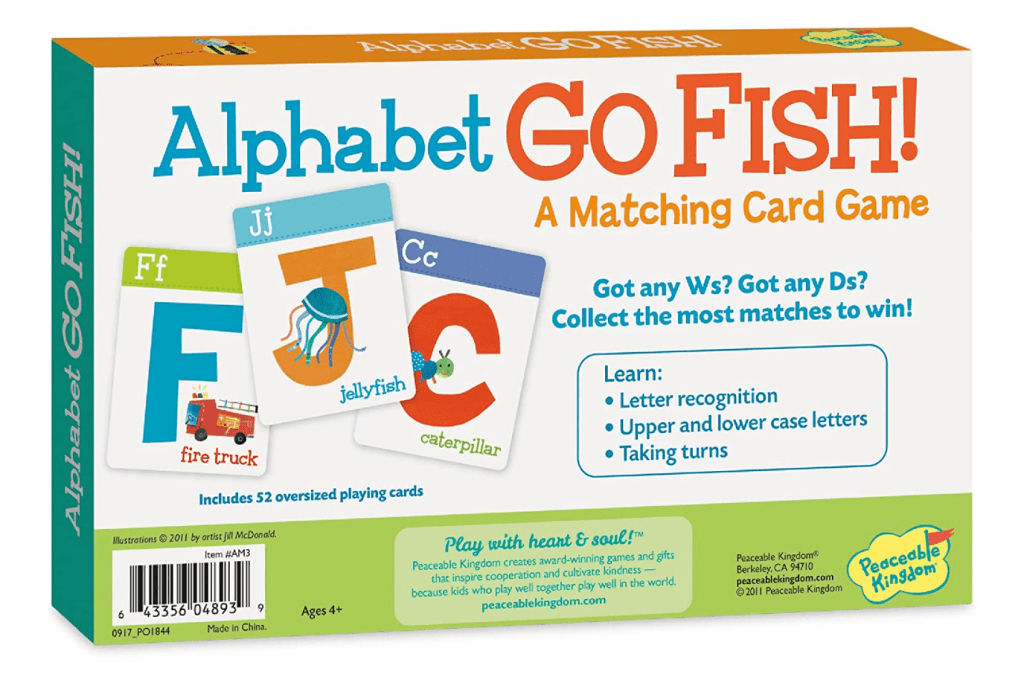 Alphabet Go Fish Card Game